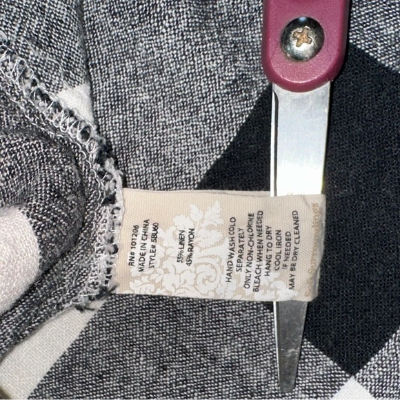 Soft Surroundings Black and White Plaid Tunic - Picture 3 of 8